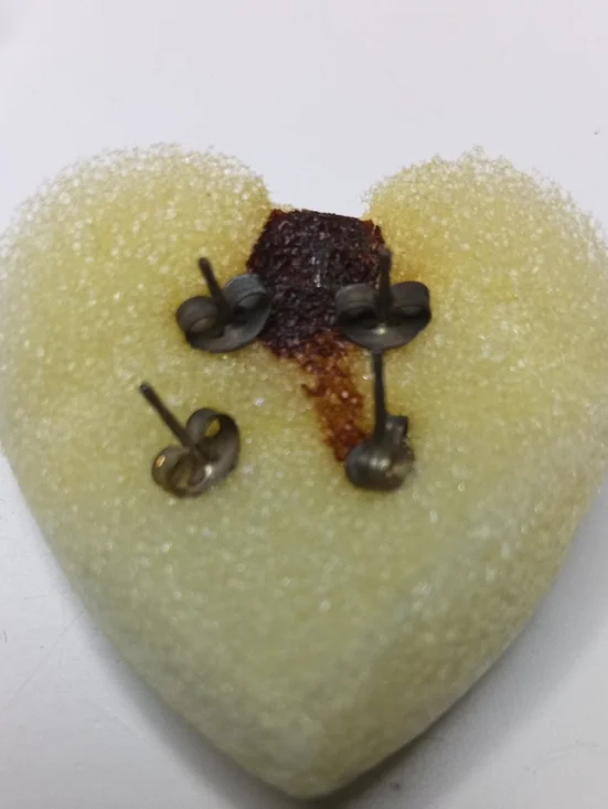 Avon Sterling Silver Green and Clear Crystal Stud Earring Duo - Women Jewelry - Picture 2 of 5